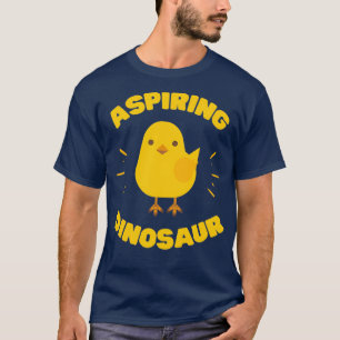 Camiseta Aspirando Pintinho Engraçado do Dinossauro