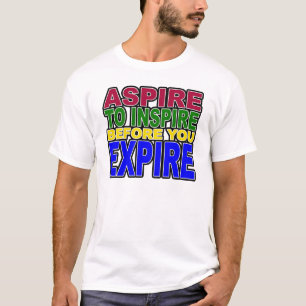 CAMISETA ASPIRE INSPIRAR ANTES QUE VOCÊ EXPIRE