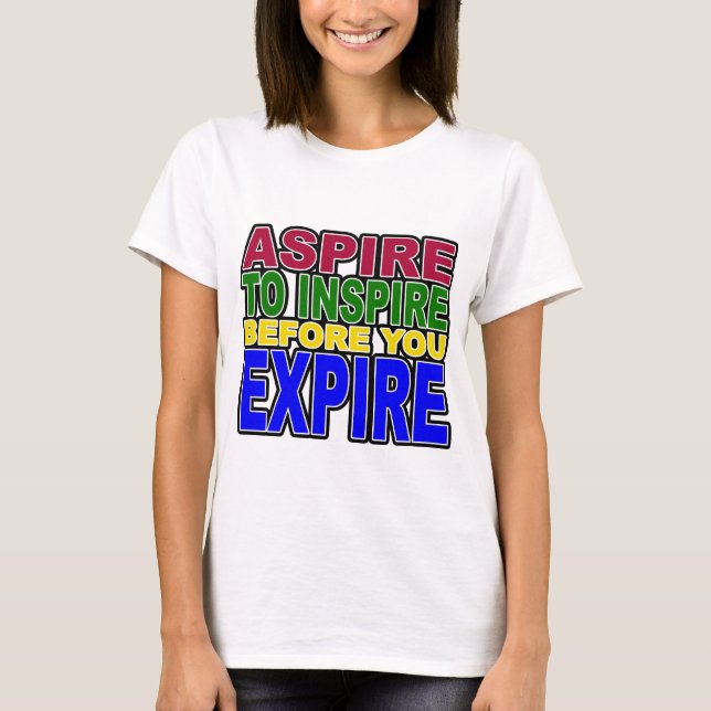 CAMISETA ASPIRE INSPIRAR ANTES QUE VOCÊ EXPIRE (Frente)