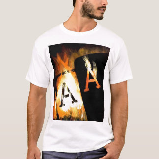 Camiseta Áss flamejantes do bolso da arte famosa Unsuited