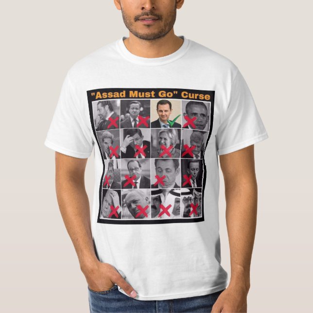 Camiseta "Assad deve ir" Maldição T-Shirt (Frente)