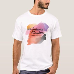 Camiseta Assalamu 'alaikum - Arte para a caligrafia árabe
