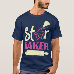 Camiseta Assar Baking Star Cookie Star Baker