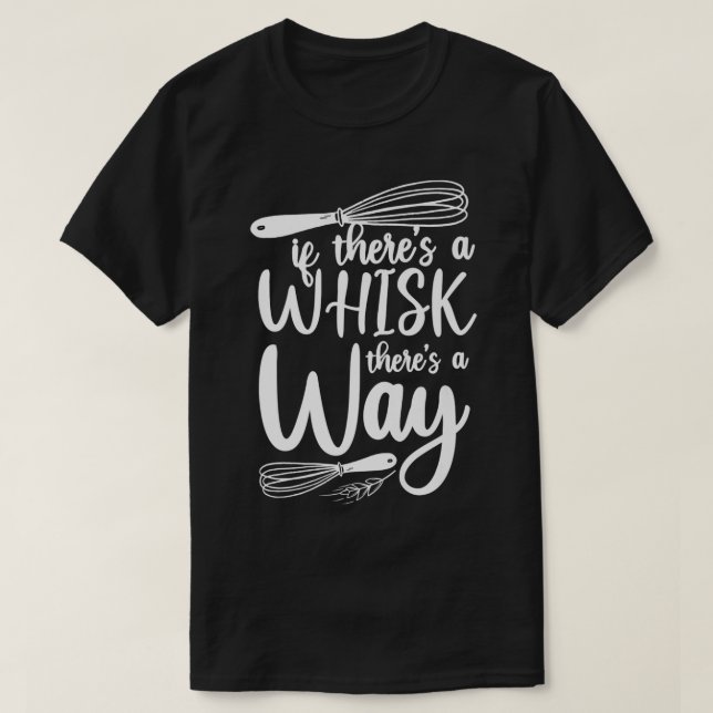 Camiseta Assar Baking Whisk Pun (Frente do Design)