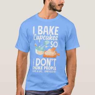 Camiseta Assar Cupcake Amante de Assar Piada Cupcake 1272