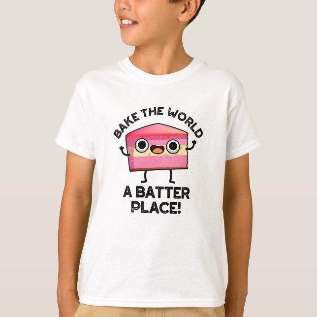 Camiseta Assar Do Mundo Um Batedor Faz Um Pun De Bolo Engra (Frente)