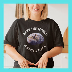 Camiseta Assar O Mundo Um Lugar Melhor Camisa, Presente par