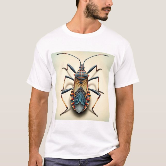 Camiseta Assassin bug dorsal view 230824IREF228 - Watercolo (Frente)