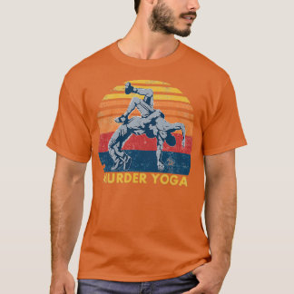 Camiseta Assassinato de luta Yoga Retro Vintage Funny Gift