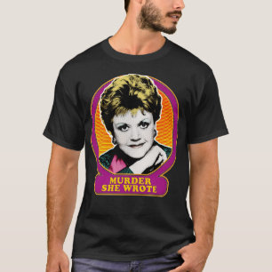 Camiseta Assassinato Escreveu Design de TV Retro dos anos 8