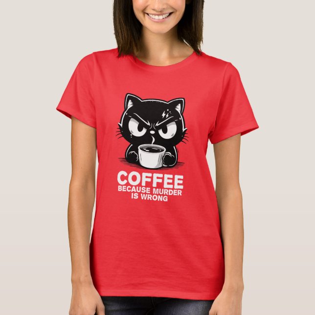 Camiseta Assassinato está errado (Frente)