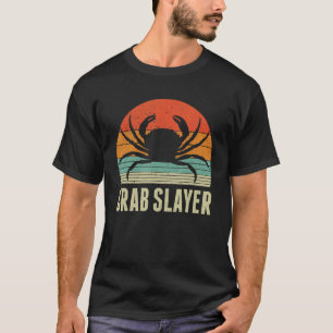 Camiseta Assassino de Caranguejo Pescaria Comida Bebida Ret