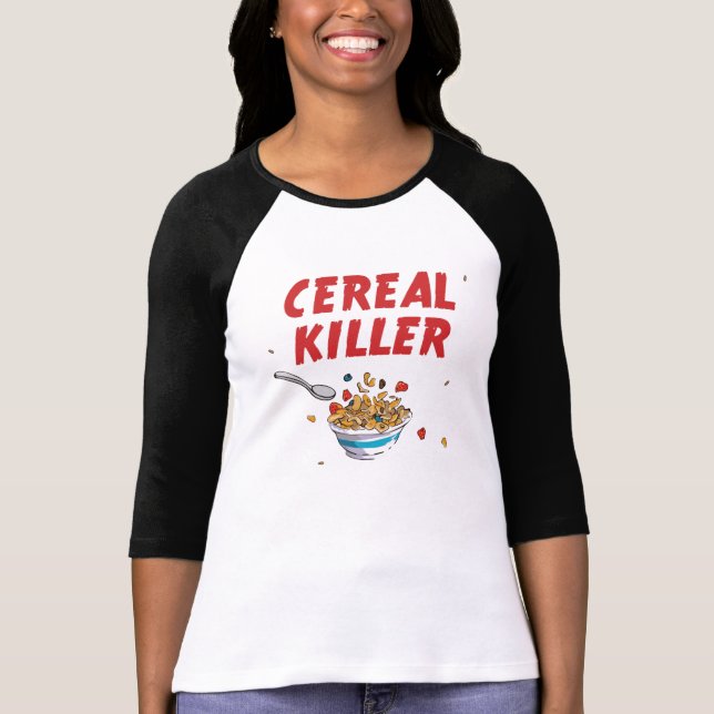 Camiseta Assassino do cereal de pequeno almoço (Frente)