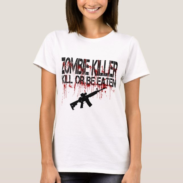 Camiseta Assassino do zombi (Frente)