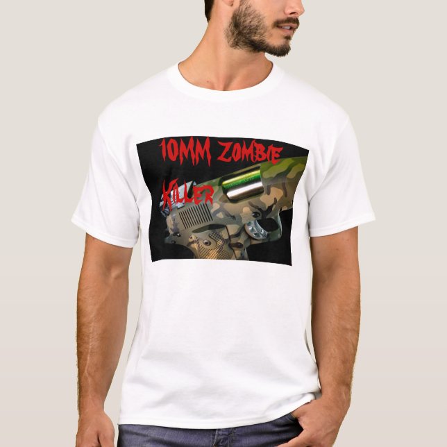 Camiseta assassino do zombi de 10MM (Frente)