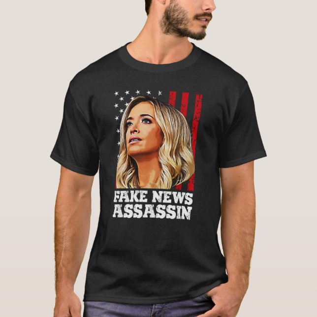 Camiseta assassino falso de notícias kayleigh mcenany (Frente)