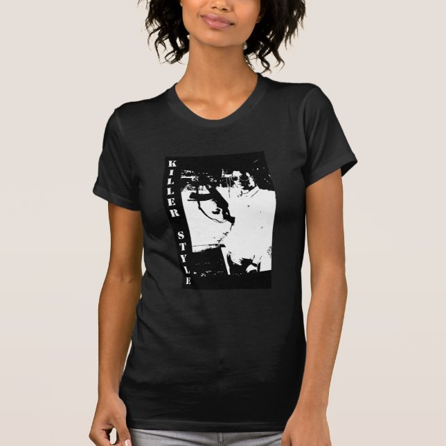 Camiseta Assassino para as senhoras… na obscuridade (Frente)