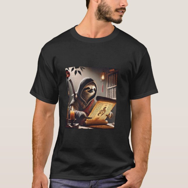 Camiseta Assassino Samurai Preguiça (Frente)