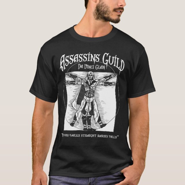 Camiseta Assassinos Guild - Da Vinci Clan (Frente)