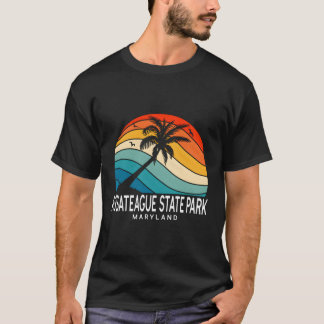 Camiseta Assateague State Park Maryland Beach Palm Tree