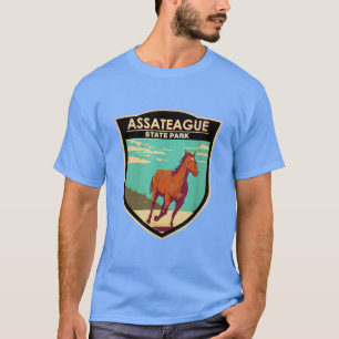 Camiseta Assateague State Park Maryland Crachá Vintage
