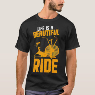 Camiseta Assault Bike Workouts cita a vida como um belo R