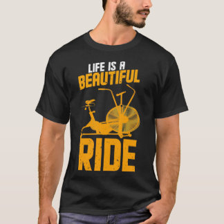Camiseta Assault Bike Workouts cita a vida como um belo R