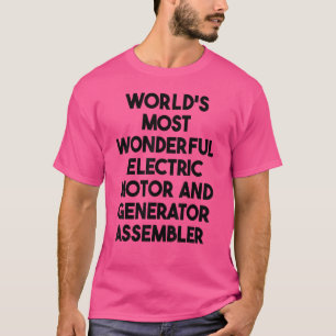 Camiseta Assemb De Motor Elétrico E Gerador Mais Maravilhos