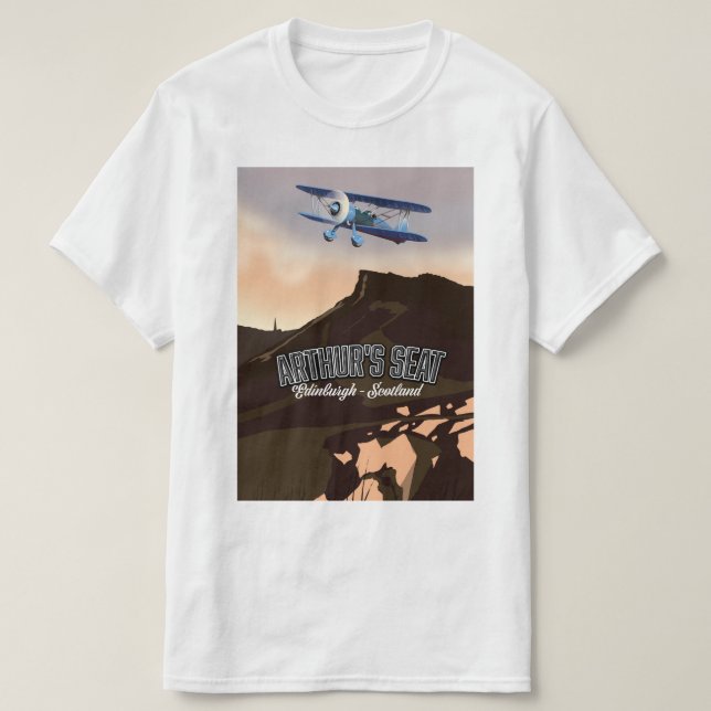 Camiseta Assento de Artur Edimburgo Escócia (Frente do Design)