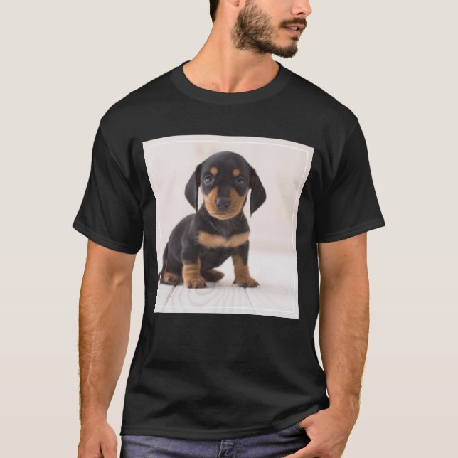 Camiseta Assento diminuto do Dachshund (Frente)