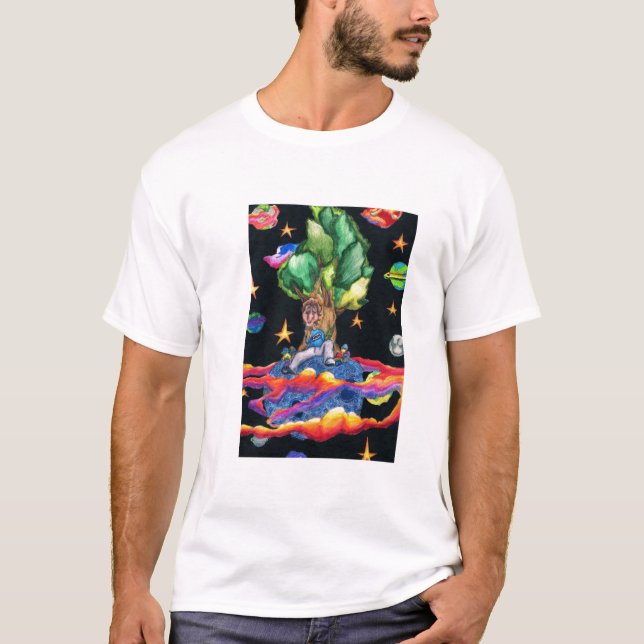 Camiseta assento sobre o mundo (Frente)