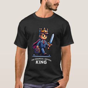 Camiseta Assessor Financeiro Rei Carreira Profissional Empr