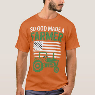 Camiseta Assim Deus Fez Um Fazendeiro, Fazendeiro Agrícola 