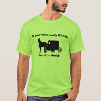 Camiseta Assim verde, verde de Amish
