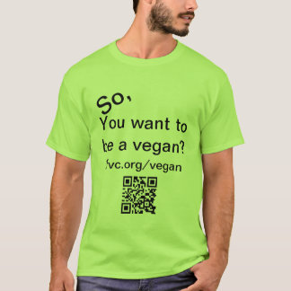 Camiseta Assim, você quer ser um t-shirt do vegan