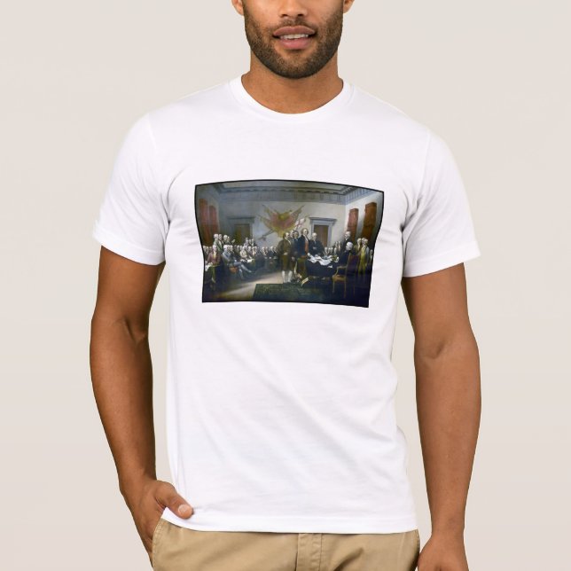 Camiseta Assinando a declaração de independência (Frente)