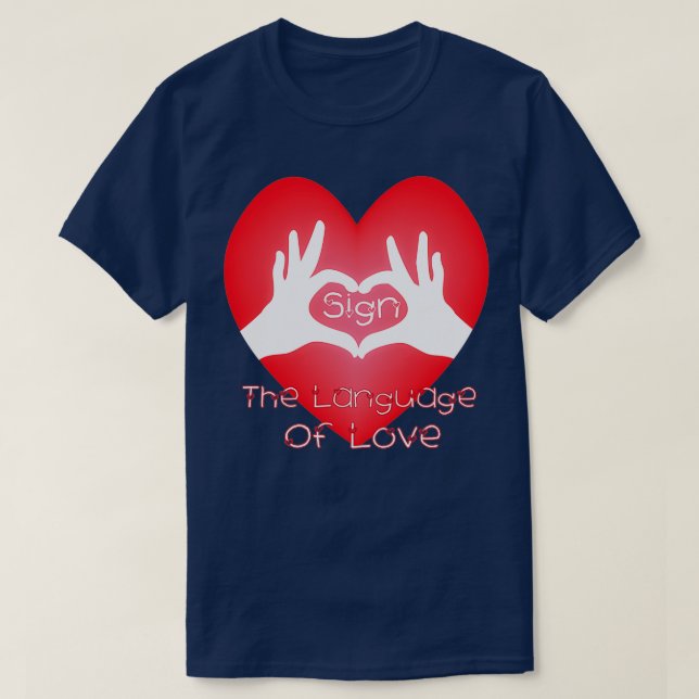 Camiseta assinar o amor linguístico (Frente do Design)