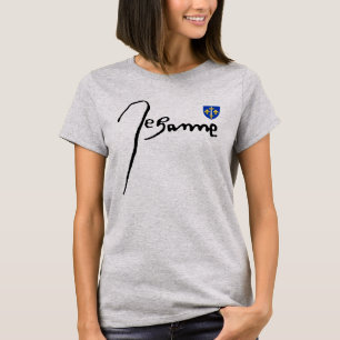 Camiseta Assinatura/casaco de armas de Jeanne d'Arc