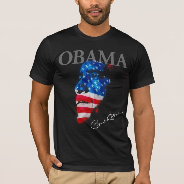 Camiseta Assinatura de Barack EUA (Frente)