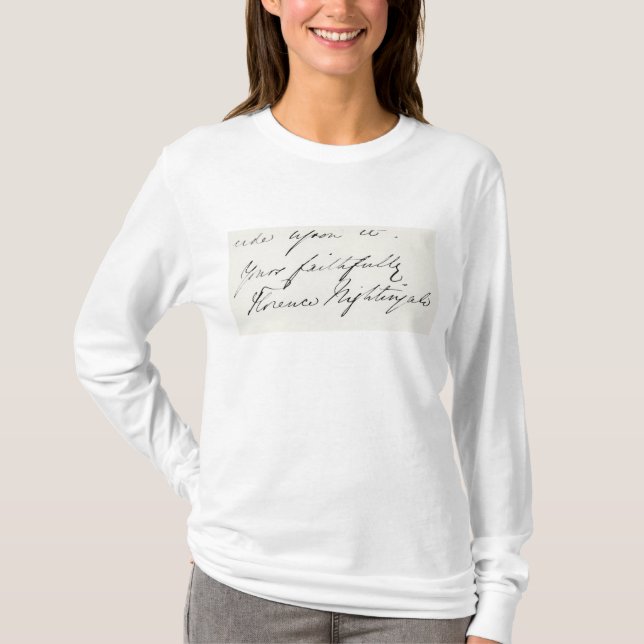 Camiseta Assinatura de Florence Nightingale (Frente)
