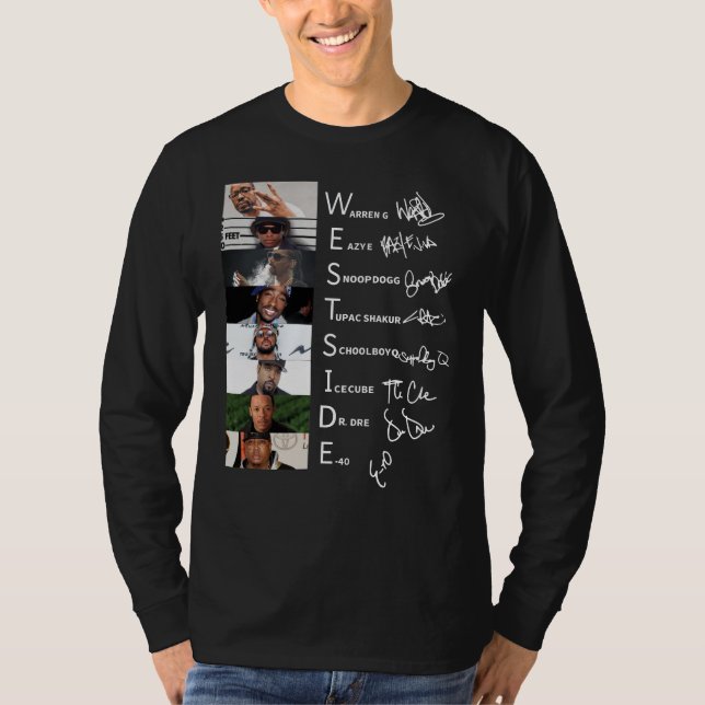 Camiseta Assinatura de Super Banda de Hiphop de Conexão Wes (Frente)