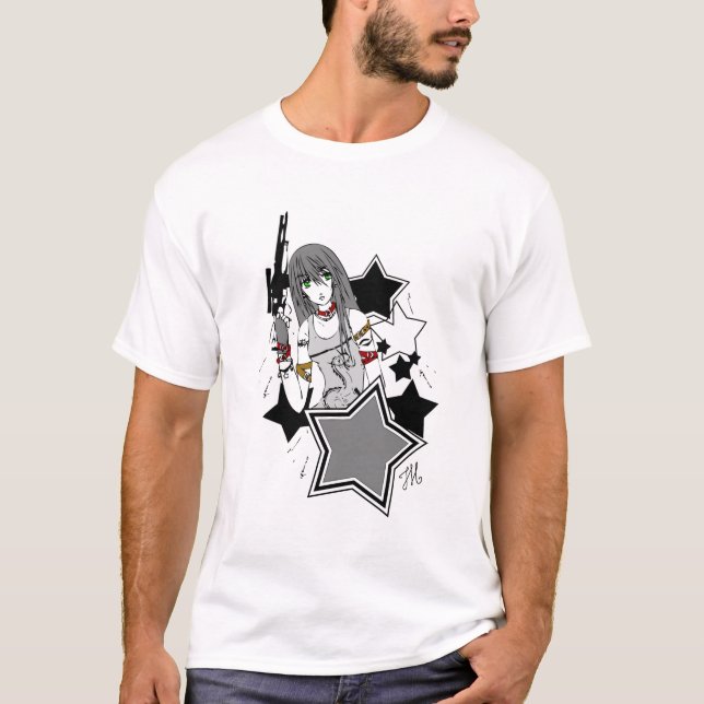 Camiseta Assinatura Funky de w dos cinzas do coelho (Frente)