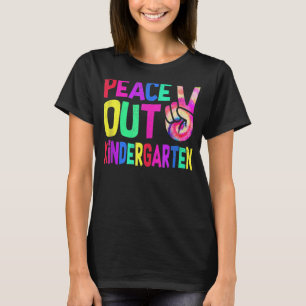Camiseta Assine a paz da mão no jardim de infância Tie Dye