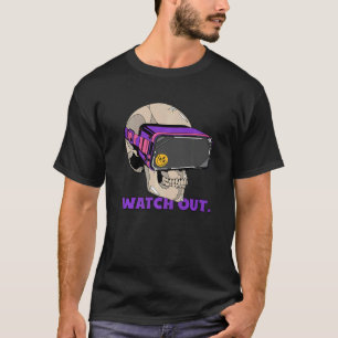Camiseta Assista ao Jogador de Risco de Realidade Virtual d