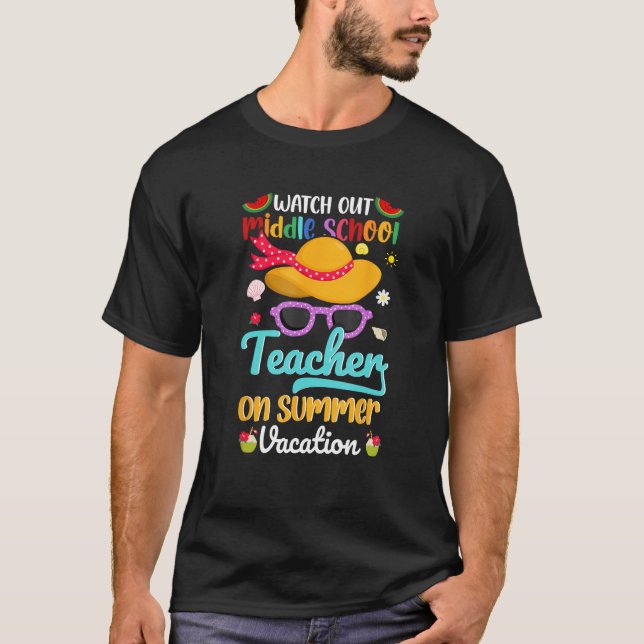 Camiseta Assista Ao Professor Do Ensino Médio Nas Férias De (Frente)