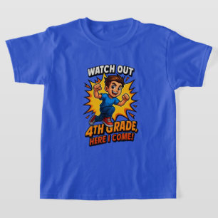 Camiseta Assista aos quadrinhos do 4º ano de volta à escola