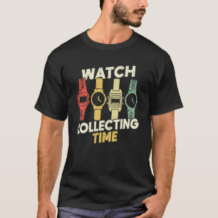 Camiseta Assista Coletando Horólogo do Watchmaker do Tempo