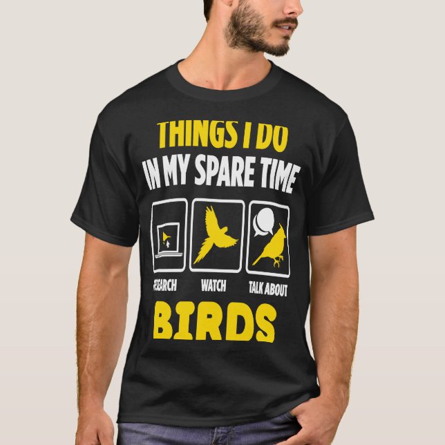 Camiseta Assista e Fale Sobre Aves (Frente)