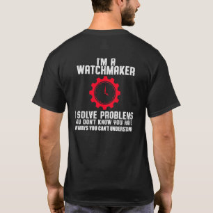 Camiseta Assista Watchmaker Observando Relógio Relógio Prof
