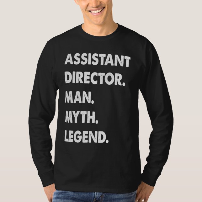 Camiseta Assistant Director Man Myth Legend  1 (Frente)